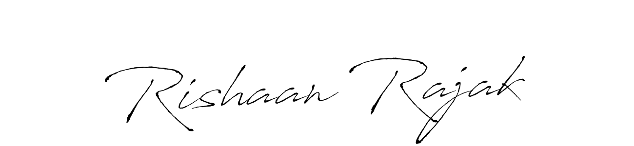 Create a beautiful signature design for name Rishaan Rajak. With this signature (Antro_Vectra) fonts, you can make a handwritten signature for free. Rishaan Rajak signature style 6 images and pictures png