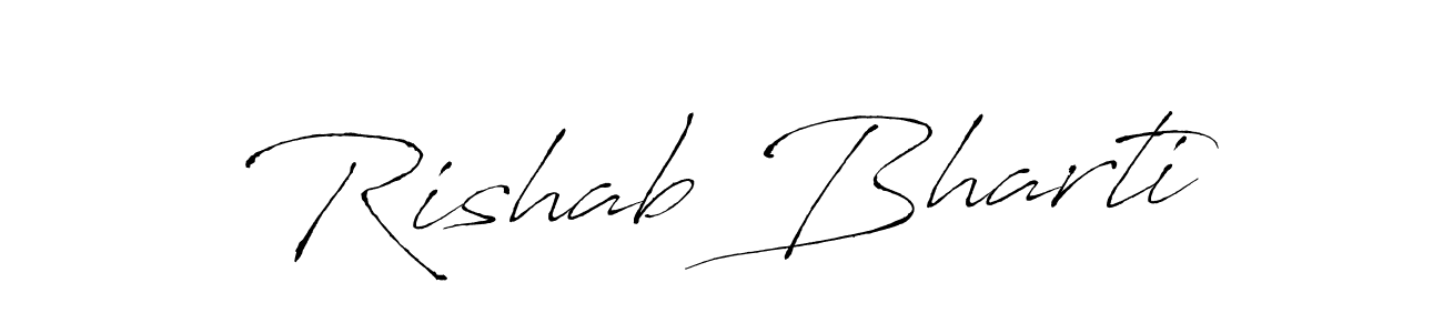 Design your own signature with our free online signature maker. With this signature software, you can create a handwritten (Antro_Vectra) signature for name Rishab Bharti. Rishab Bharti signature style 6 images and pictures png