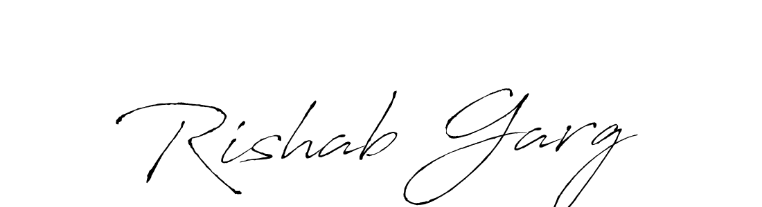 Rishab Garg stylish signature style. Best Handwritten Sign (Antro_Vectra) for my name. Handwritten Signature Collection Ideas for my name Rishab Garg. Rishab Garg signature style 6 images and pictures png