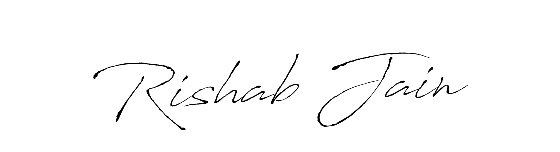 Rishab Jain stylish signature style. Best Handwritten Sign (Antro_Vectra) for my name. Handwritten Signature Collection Ideas for my name Rishab Jain. Rishab Jain signature style 6 images and pictures png
