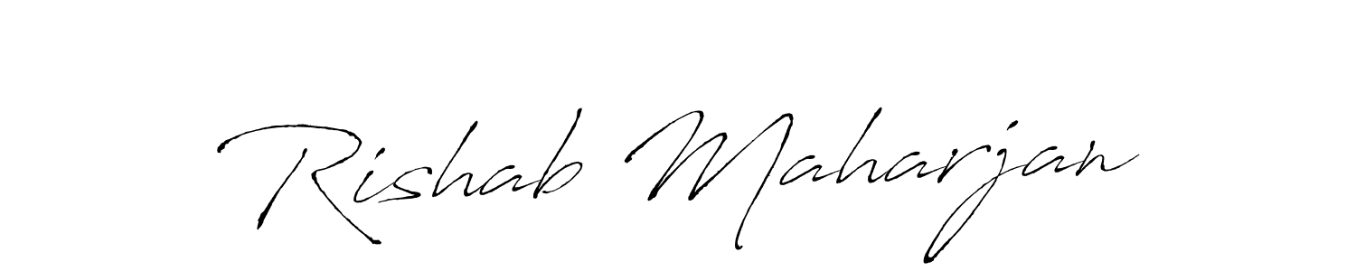 Antro_Vectra is a professional signature style that is perfect for those who want to add a touch of class to their signature. It is also a great choice for those who want to make their signature more unique. Get Rishab Maharjan name to fancy signature for free. Rishab Maharjan signature style 6 images and pictures png