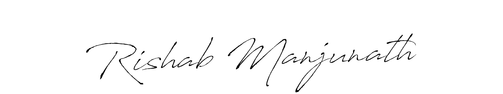You should practise on your own different ways (Antro_Vectra) to write your name (Rishab Manjunath) in signature. don't let someone else do it for you. Rishab Manjunath signature style 6 images and pictures png