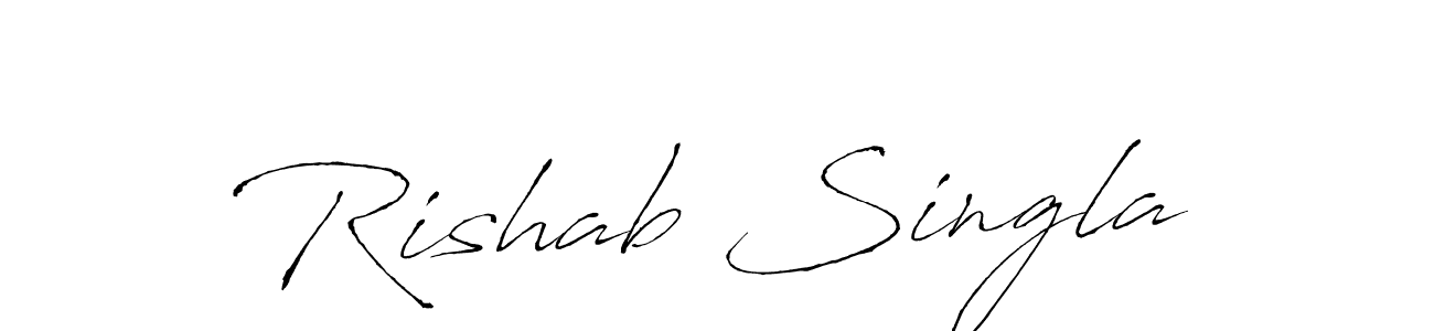 Design your own signature with our free online signature maker. With this signature software, you can create a handwritten (Antro_Vectra) signature for name Rishab Singla. Rishab Singla signature style 6 images and pictures png