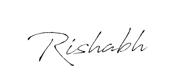 Create a beautiful signature design for name Rishabh. With this signature (Antro_Vectra) fonts, you can make a handwritten signature for free. Rishabh signature style 6 images and pictures png
