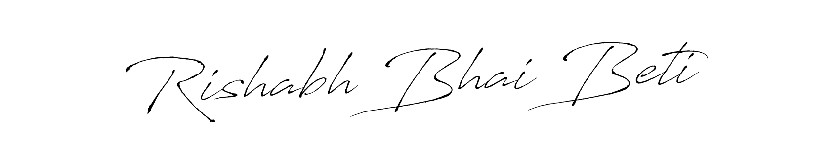 Similarly Antro_Vectra is the best handwritten signature design. Signature creator online .You can use it as an online autograph creator for name Rishabh Bhai Beti. Rishabh Bhai Beti signature style 6 images and pictures png