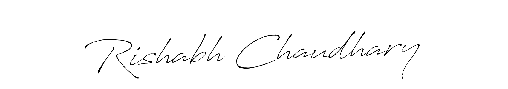 Design your own signature with our free online signature maker. With this signature software, you can create a handwritten (Antro_Vectra) signature for name Rishabh Chaudhary. Rishabh Chaudhary signature style 6 images and pictures png