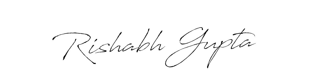 Design your own signature with our free online signature maker. With this signature software, you can create a handwritten (Antro_Vectra) signature for name Rishabh Gupta. Rishabh Gupta signature style 6 images and pictures png
