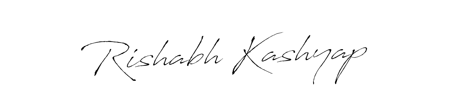 How to make Rishabh Kashyap name signature. Use Antro_Vectra style for creating short signs online. This is the latest handwritten sign. Rishabh Kashyap signature style 6 images and pictures png