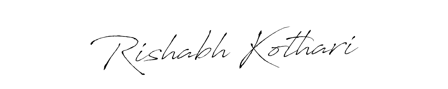 Antro_Vectra is a professional signature style that is perfect for those who want to add a touch of class to their signature. It is also a great choice for those who want to make their signature more unique. Get Rishabh Kothari name to fancy signature for free. Rishabh Kothari signature style 6 images and pictures png