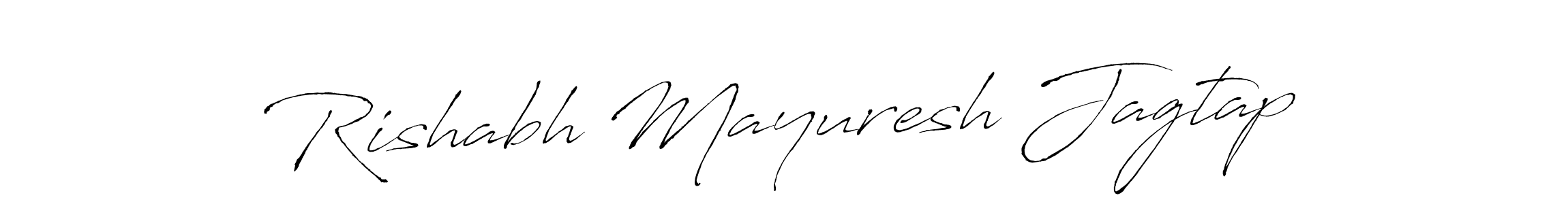 Also You can easily find your signature by using the search form. We will create Rishabh Mayuresh Jagtap name handwritten signature images for you free of cost using Antro_Vectra sign style. Rishabh Mayuresh Jagtap signature style 6 images and pictures png