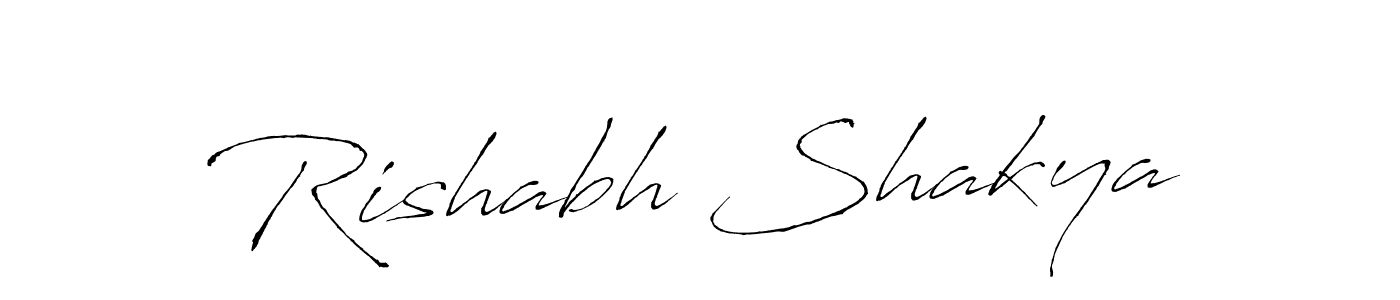Antro_Vectra is a professional signature style that is perfect for those who want to add a touch of class to their signature. It is also a great choice for those who want to make their signature more unique. Get Rishabh Shakya name to fancy signature for free. Rishabh Shakya signature style 6 images and pictures png