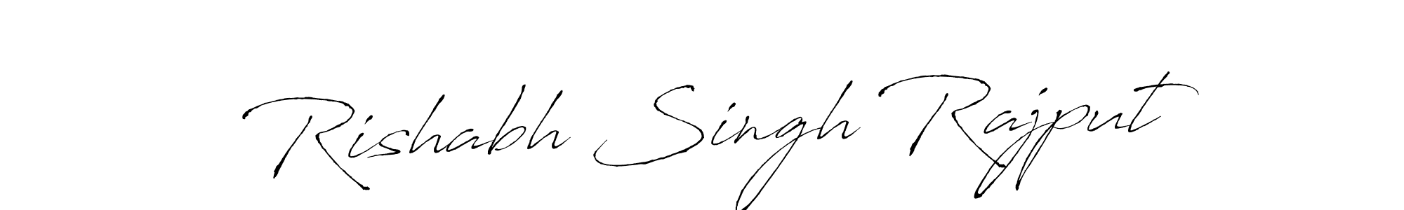 Create a beautiful signature design for name Rishabh Singh Rajput. With this signature (Antro_Vectra) fonts, you can make a handwritten signature for free. Rishabh Singh Rajput signature style 6 images and pictures png