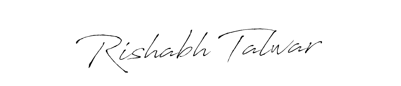 Make a beautiful signature design for name Rishabh Talwar. With this signature (Antro_Vectra) style, you can create a handwritten signature for free. Rishabh Talwar signature style 6 images and pictures png