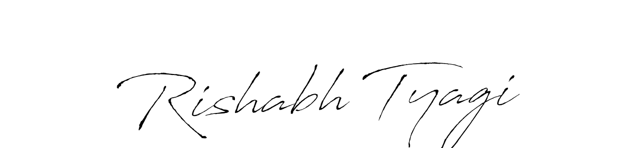 Rishabh Tyagi stylish signature style. Best Handwritten Sign (Antro_Vectra) for my name. Handwritten Signature Collection Ideas for my name Rishabh Tyagi. Rishabh Tyagi signature style 6 images and pictures png