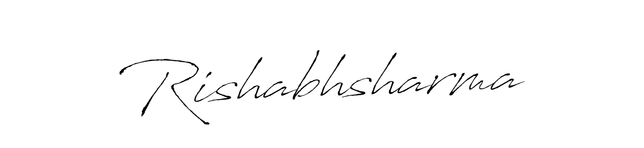 Rishabhsharma stylish signature style. Best Handwritten Sign (Antro_Vectra) for my name. Handwritten Signature Collection Ideas for my name Rishabhsharma. Rishabhsharma signature style 6 images and pictures png