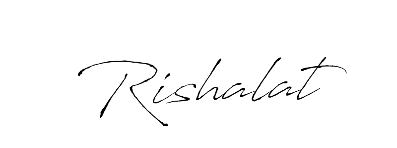 Design your own signature with our free online signature maker. With this signature software, you can create a handwritten (Antro_Vectra) signature for name Rishalat. Rishalat signature style 6 images and pictures png