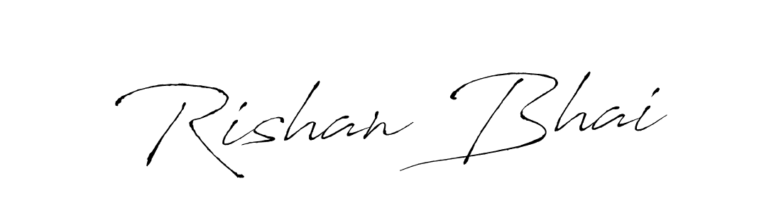 Rishan Bhai stylish signature style. Best Handwritten Sign (Antro_Vectra) for my name. Handwritten Signature Collection Ideas for my name Rishan Bhai. Rishan Bhai signature style 6 images and pictures png