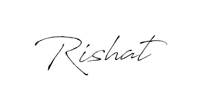 The best way (Antro_Vectra) to make a short signature is to pick only two or three words in your name. The name Rishat  include a total of six letters. For converting this name. Rishat  signature style 6 images and pictures png