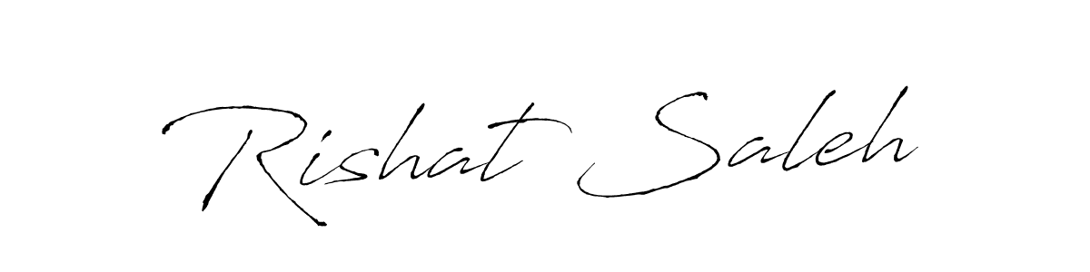 How to make Rishat Saleh name signature. Use Antro_Vectra style for creating short signs online. This is the latest handwritten sign. Rishat Saleh signature style 6 images and pictures png