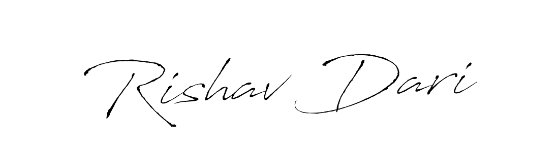 Rishav Dari stylish signature style. Best Handwritten Sign (Antro_Vectra) for my name. Handwritten Signature Collection Ideas for my name Rishav Dari. Rishav Dari signature style 6 images and pictures png