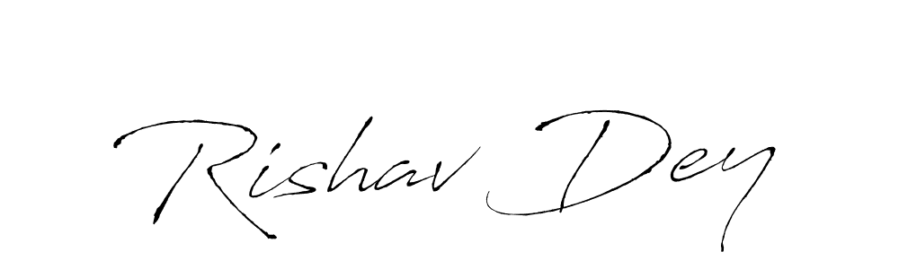 Use a signature maker to create a handwritten signature online. With this signature software, you can design (Antro_Vectra) your own signature for name Rishav Dey. Rishav Dey signature style 6 images and pictures png