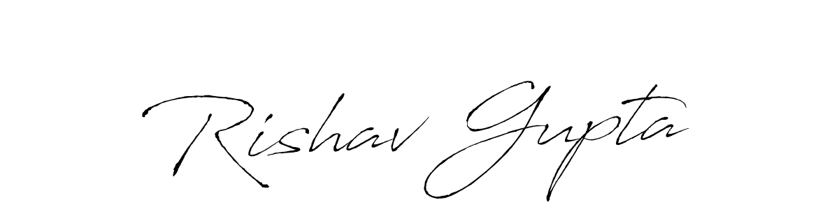 Design your own signature with our free online signature maker. With this signature software, you can create a handwritten (Antro_Vectra) signature for name Rishav Gupta. Rishav Gupta signature style 6 images and pictures png