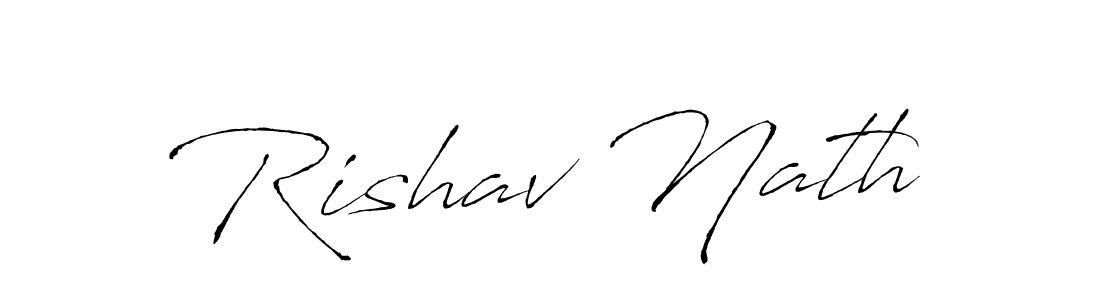 Create a beautiful signature design for name Rishav Nath. With this signature (Antro_Vectra) fonts, you can make a handwritten signature for free. Rishav Nath signature style 6 images and pictures png