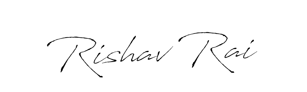 Create a beautiful signature design for name Rishav Rai. With this signature (Antro_Vectra) fonts, you can make a handwritten signature for free. Rishav Rai signature style 6 images and pictures png