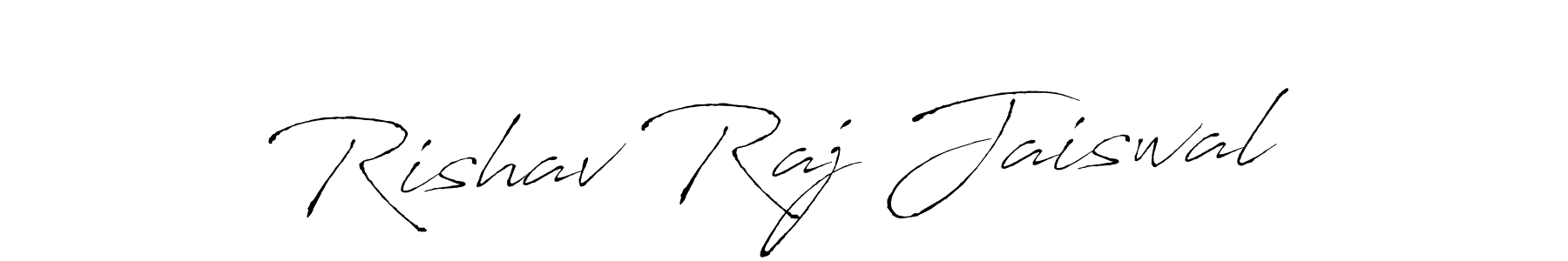 Design your own signature with our free online signature maker. With this signature software, you can create a handwritten (Antro_Vectra) signature for name Rishav Raj Jaiswal. Rishav Raj Jaiswal signature style 6 images and pictures png