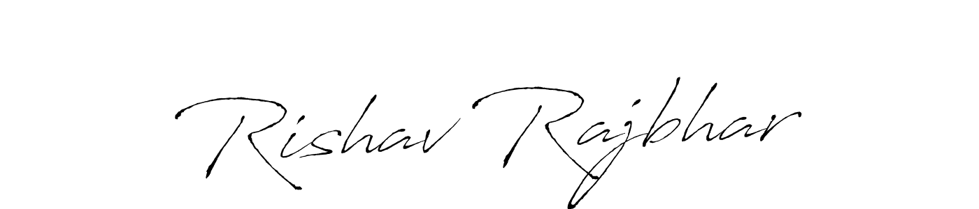 Rishav Rajbhar stylish signature style. Best Handwritten Sign (Antro_Vectra) for my name. Handwritten Signature Collection Ideas for my name Rishav Rajbhar. Rishav Rajbhar signature style 6 images and pictures png