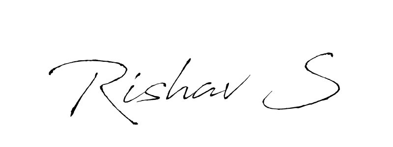 You can use this online signature creator to create a handwritten signature for the name Rishav S. This is the best online autograph maker. Rishav S signature style 6 images and pictures png