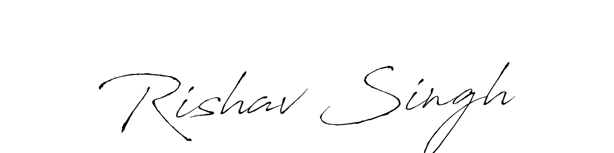Rishav Singh stylish signature style. Best Handwritten Sign (Antro_Vectra) for my name. Handwritten Signature Collection Ideas for my name Rishav Singh. Rishav Singh signature style 6 images and pictures png