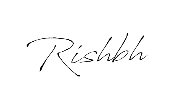 Create a beautiful signature design for name Rishbh. With this signature (Antro_Vectra) fonts, you can make a handwritten signature for free. Rishbh signature style 6 images and pictures png