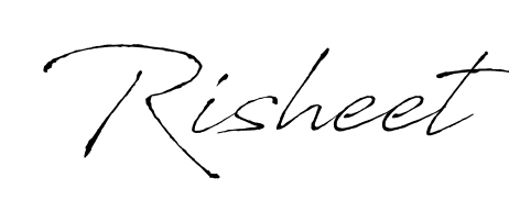 How to make Risheet signature? Antro_Vectra is a professional autograph style. Create handwritten signature for Risheet name. Risheet signature style 6 images and pictures png