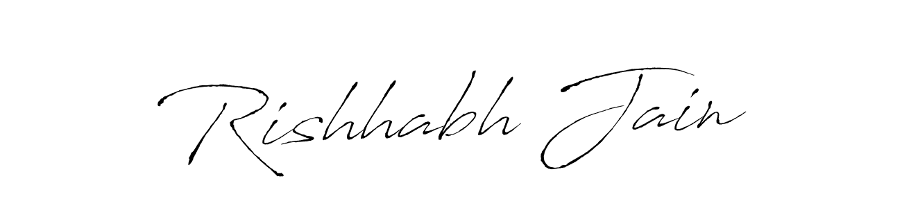 Design your own signature with our free online signature maker. With this signature software, you can create a handwritten (Antro_Vectra) signature for name Rishhabh Jain. Rishhabh Jain signature style 6 images and pictures png