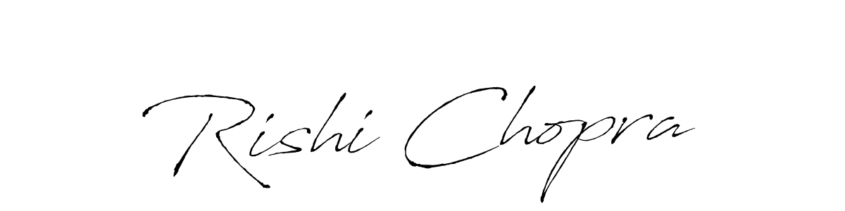 Make a beautiful signature design for name Rishi Chopra. With this signature (Antro_Vectra) style, you can create a handwritten signature for free. Rishi Chopra signature style 6 images and pictures png