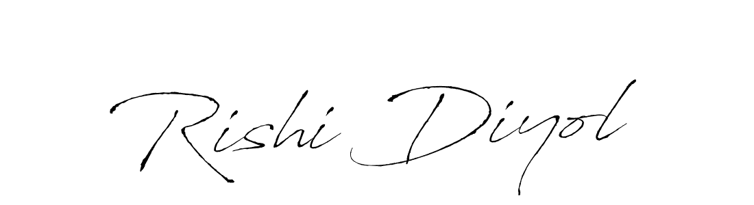 Design your own signature with our free online signature maker. With this signature software, you can create a handwritten (Antro_Vectra) signature for name Rishi Diyol. Rishi Diyol signature style 6 images and pictures png