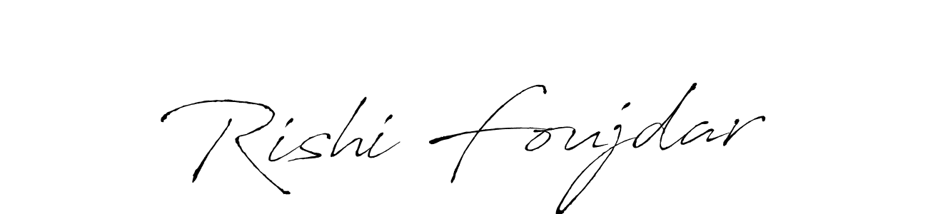 Make a beautiful signature design for name Rishi Foujdar. With this signature (Antro_Vectra) style, you can create a handwritten signature for free. Rishi Foujdar signature style 6 images and pictures png