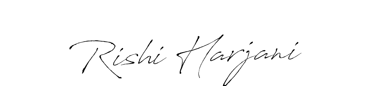 Similarly Antro_Vectra is the best handwritten signature design. Signature creator online .You can use it as an online autograph creator for name Rishi Harjani. Rishi Harjani signature style 6 images and pictures png