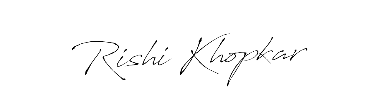 Also we have Rishi Khopkar name is the best signature style. Create professional handwritten signature collection using Antro_Vectra autograph style. Rishi Khopkar signature style 6 images and pictures png