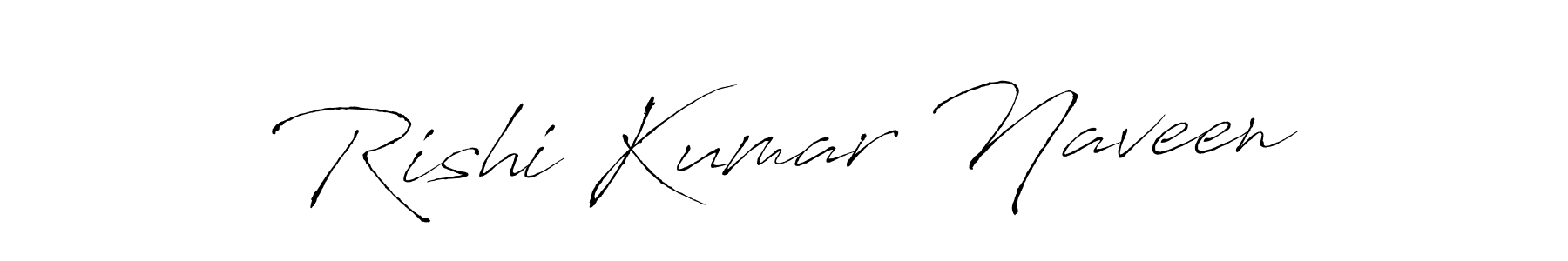 How to make Rishi Kumar Naveen name signature. Use Antro_Vectra style for creating short signs online. This is the latest handwritten sign. Rishi Kumar Naveen signature style 6 images and pictures png