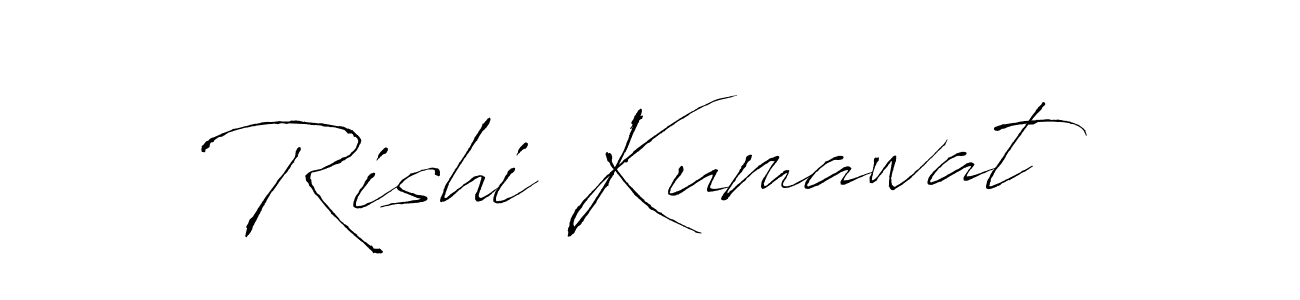 Create a beautiful signature design for name Rishi Kumawat. With this signature (Antro_Vectra) fonts, you can make a handwritten signature for free. Rishi Kumawat signature style 6 images and pictures png