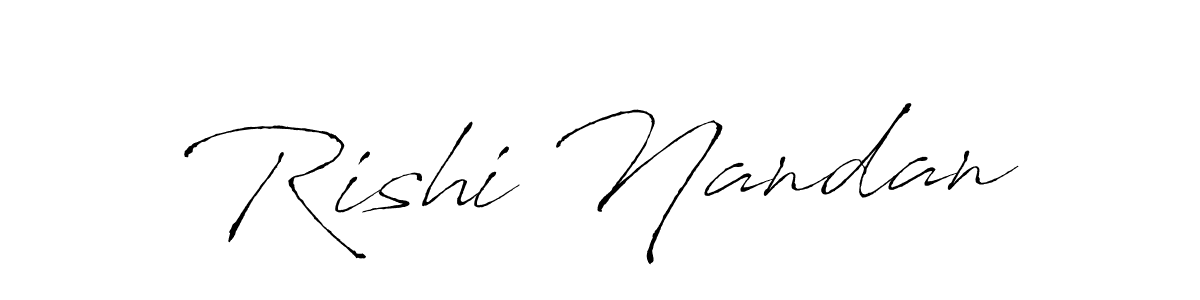 Also You can easily find your signature by using the search form. We will create Rishi Nandan name handwritten signature images for you free of cost using Antro_Vectra sign style. Rishi Nandan signature style 6 images and pictures png