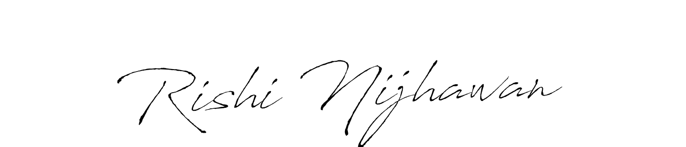 if you are searching for the best signature style for your name Rishi Nijhawan. so please give up your signature search. here we have designed multiple signature styles  using Antro_Vectra. Rishi Nijhawan signature style 6 images and pictures png