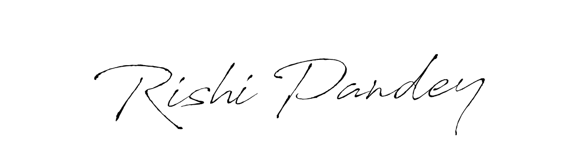 Make a beautiful signature design for name Rishi Pandey. With this signature (Antro_Vectra) style, you can create a handwritten signature for free. Rishi Pandey signature style 6 images and pictures png
