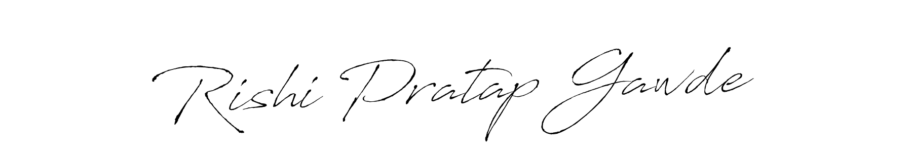 Create a beautiful signature design for name Rishi Pratap Gawde. With this signature (Antro_Vectra) fonts, you can make a handwritten signature for free. Rishi Pratap Gawde signature style 6 images and pictures png