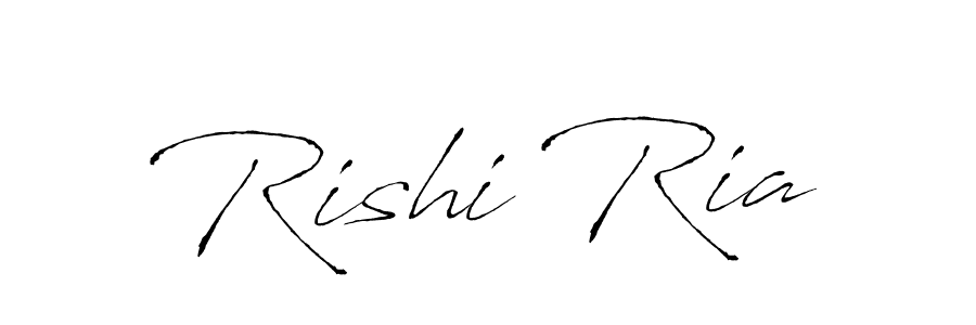 Create a beautiful signature design for name Rishi Ria. With this signature (Antro_Vectra) fonts, you can make a handwritten signature for free. Rishi Ria signature style 6 images and pictures png