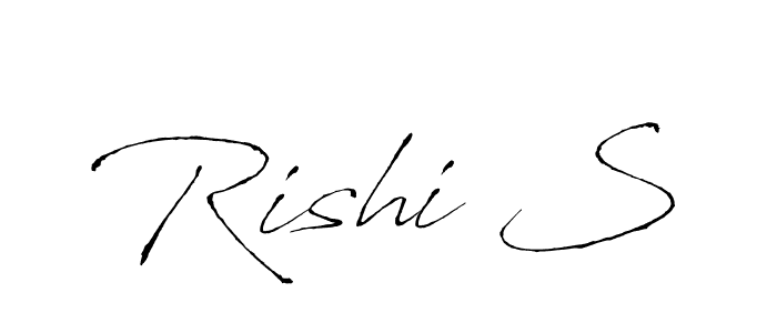 How to make Rishi S name signature. Use Antro_Vectra style for creating short signs online. This is the latest handwritten sign. Rishi S signature style 6 images and pictures png