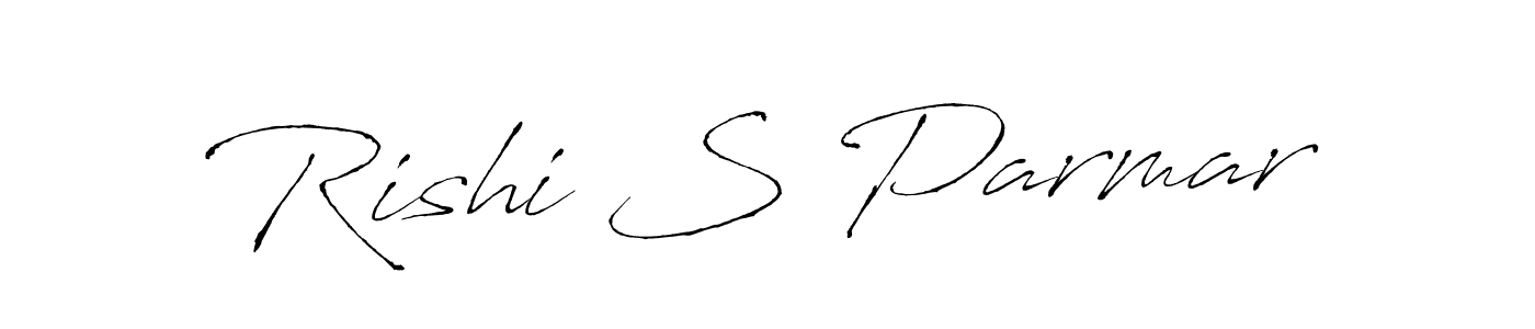 Design your own signature with our free online signature maker. With this signature software, you can create a handwritten (Antro_Vectra) signature for name Rishi S Parmar. Rishi S Parmar signature style 6 images and pictures png