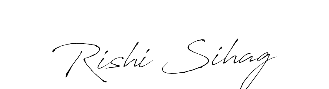 Antro_Vectra is a professional signature style that is perfect for those who want to add a touch of class to their signature. It is also a great choice for those who want to make their signature more unique. Get Rishi Sihag name to fancy signature for free. Rishi Sihag signature style 6 images and pictures png